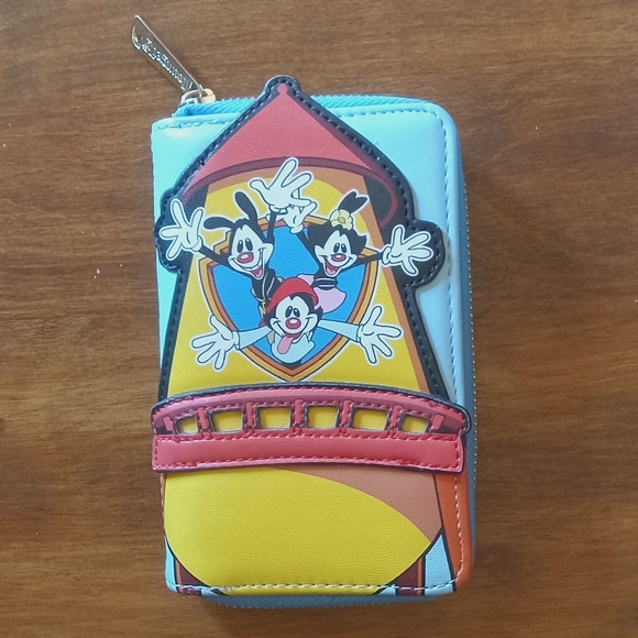 Porte-monnaie Zippé Animaniacs - Tour WB - Simili Cuir - Licence Officielle - Neuf Avec étiquettes